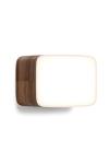 Small rectangle wall lamp in walnut Cube. TUNTO. 