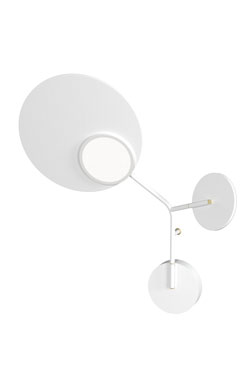 Wall3 balloon white sconce left version. TUNTO. 