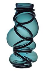 Colors Ring vase couleur bleu canard. Vanessa Mitrani. 