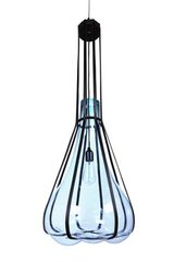 Helium suspension en verre soufflé bleu glacier. Vanessa Mitrani. 
