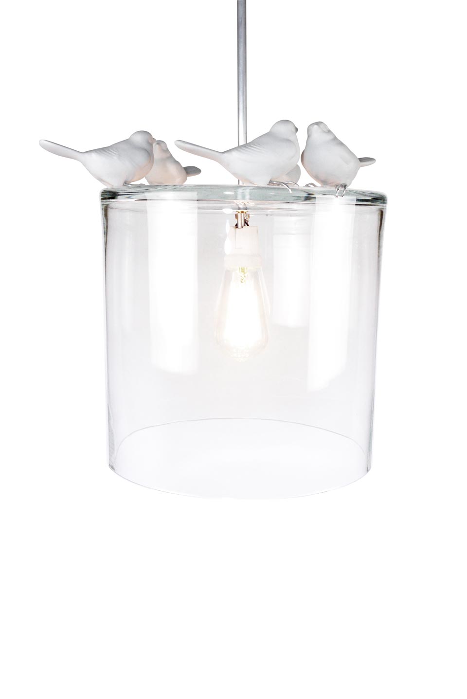 Pendant With Shade In Clear Blown Glass - Pewter And Glass Pendant Lights Pendant With Shade In Clear Blown Glass - Pewter And Glass Pendant Lights