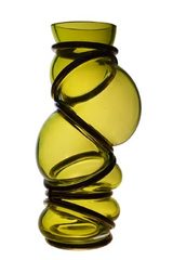 Colors Ring vase in constrained glass and metal. Vanessa Mitrani. Colors Ring vase in constrained glass and metal. Vanessa Mitrani.