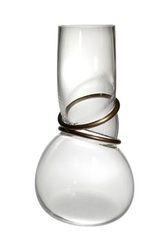 Vase en verre transparent Colors Double Ring. Vanessa Mitrani. Vase en verre transparent Colors Double Ring. Vanessa Mitrani.