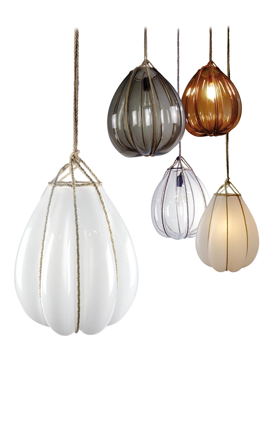 Bundle suspension en verre fumé | Vanessa Mitrani ...