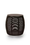 Ivo end table in black rattan. Vincent Sheppard. 