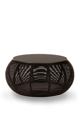 Ivo small black coffee table. Vincent Sheppard. 