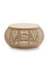 Vivi small coffee table in natural rattan. Vincent Sheppard. 