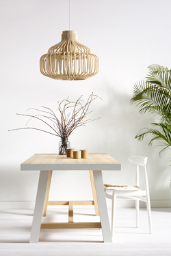 Endless natural rattan pendant lamp. Vincent Sheppard. 