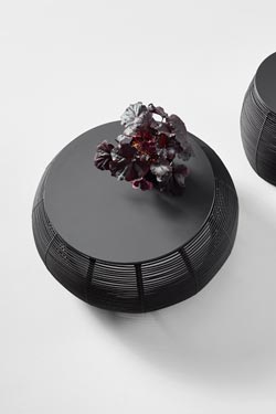 Ivo small black coffee table. Vincent Sheppard. 