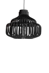 Endless pendant lamp in black rattan. Vincent Sheppard. 