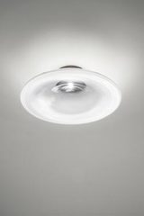 Incanto ceiling lamp in white glass and LED lighting. Vistosi. Incanto ceiling lamp in white glass and LED lighting. Vistosi.