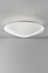 Spirit ceiling lamp in glossy white Murano blown glass. Vistosi. 