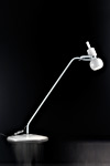 Vega LT Modern Murano Glass Desk Lamp - White. Vistosi. 