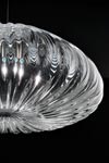 Diamante suspension en verre de Murano incolore 14cm. Vistosi. 