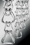 Giogali suspension en maillons de verre 185 maillons. Vistosi. 