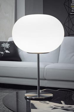 Lampe de table boule blanche Lucciola, Vistosi