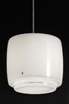 Cylinder frosted Murano glass pendant Bot 16cm. Vistosi. 