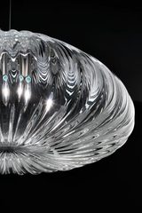 Diamante pendant in clear Murano glass 14cm. Vistosi. 