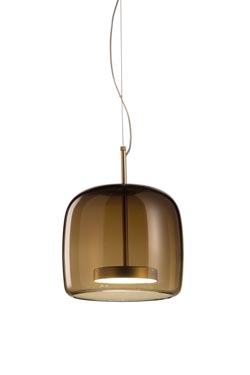 Jube small pendant In burnt earth Murano glass. Vistosi. 