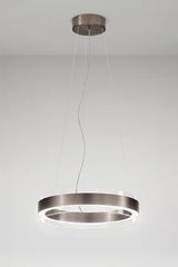 Phoenix transparent glass and black ring pendant. Vistosi. Phoenix transparent glass and black ring pendant. Vistosi.