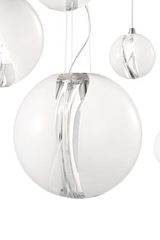 Poc Murano blown glass pendant diameter 16cm. Vistosi. Poc Murano blown glass pendant diameter 16cm. Vistosi.