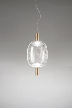 Riflesso elongated pendant lamp with LED lighting. Vistosi. 