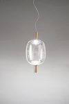 Reflex elongated pendant lamp with LED lighting. Vistosi. 