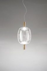 Riflesso elongated pendant lamp with LED lighting. Vistosi. Riflesso elongated pendant lamp with LED lighting. Vistosi.