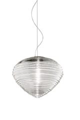 Spirit clear Murano blown glass pendant. Vistosi. Spirit clear Murano blown glass pendant. Vistosi.