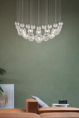 Square chandelier Oto collection 17 lights. Vistosi. Square chandelier Oto collection 17 lights. Vistosi.