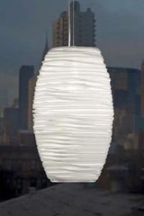 White Murano glass pendant lamp. Vistosi. White Murano glass pendant lamp. Vistosi.