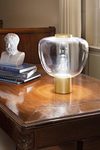 Riflesso lampe à poser verre transparent et laiton satiné. Vistosi. 