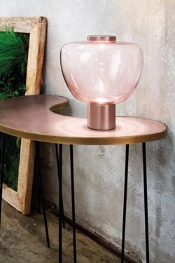 Riflesso table lamp amethyst glass. Vistosi. 