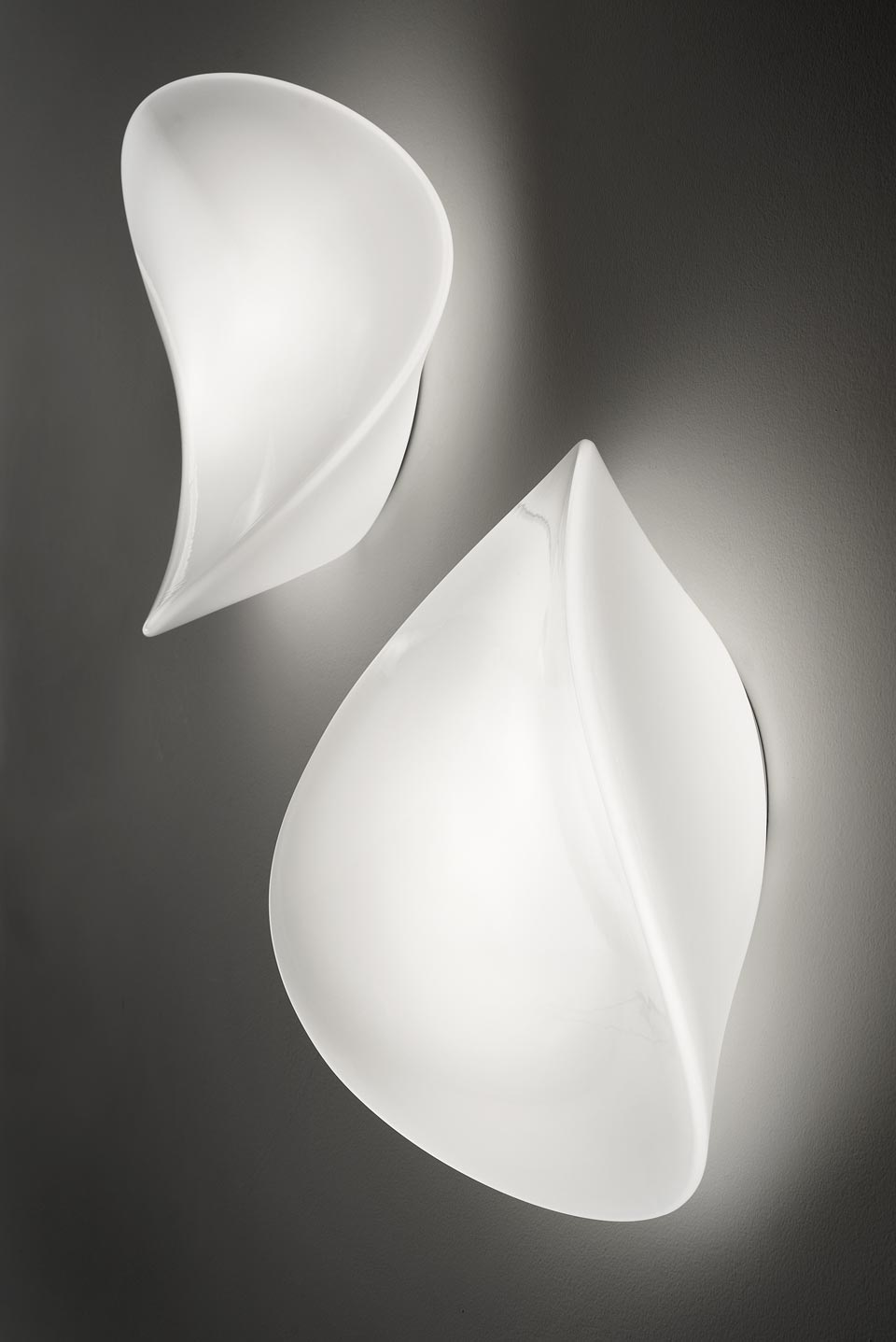 Modern Cocumis Wall Sconce WHITE  Murano Glass Vistosi Lighting RETAIL $511 