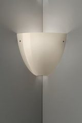 Glossy grey Murano blown glass wall lamp Corner. Vistosi. Glossy grey Murano blown glass wall lamp Corner. Vistosi.