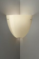 Glossy Murano blown glass wall lamp Corner in sand color. Vistosi. Glossy Murano blown glass wall lamp Corner in sand color. Vistosi.