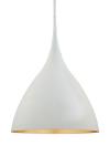 Agnes suspension minimaliste blanche 45cm. Visual Comfort&Co.. 