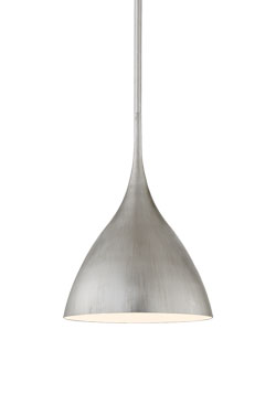 Agnes suspension sur tige argenté 25cm. Visual Comfort&Co.. 