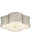 Basil large polished nickel cloverleaf ceiling light. Visual Comfort&Co.. 