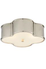 Basil large polished nickel cloverleaf ceiling light. Visual Comfort&Co.. Basil large polished nickel cloverleaf ceiling light. Visual Comfort&Co..