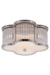 Classic silver ceiling light with  glass rods Basil. Visual Comfort&Co.. 