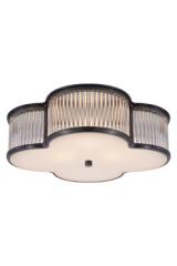 Large glass and metal ceiling light with gunmetal finish Basil. Visual Comfort&Co.. Large glass and metal ceiling light with gunmetal finish Basil. Visual Comfort&Co..