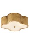 Large golden cloverleaf ceiling light Basil. Visual Comfort&Co.. 
