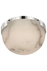 Melange mini alabaster dome ceiling light and polished nickel support. Visual Comfort&Co.. Melange mini alabaster dome ceiling light and polished nickel support. Visual Comfort&Co..