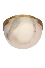 Melange mini round ceiling light in alabaster and gold. Visual Comfort&Co.. Melange mini round ceiling light in alabaster and gold. Visual Comfort&Co..