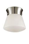 Perry polished nickel metal marine-style ceiling light. Visual Comfort&Co.. 