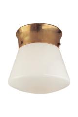 Perry white opal glass ceiling light in gilded marine finish. Visual Comfort&Co.. Perry white opal glass ceiling light in gilded marine finish. Visual Comfort&Co..