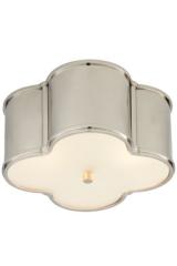 Small polished nickel cloverleaf ceiling light Basil. Visual Comfort&Co.. Small polished nickel cloverleaf ceiling light Basil. Visual Comfort&Co..
