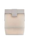 Square ceiling light in alabaster and nickel Covet. Visual Comfort&Co.. 