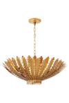 Hampton large 6-light gilded foliage chandelier. Visual Comfort&Co.. 